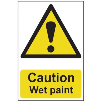 CAUTION WET PAINT - PVC (200X300MM)