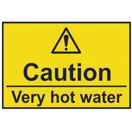 CAUTION VERY HOT WATER - SAV (75X50MM)