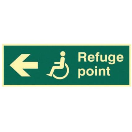 REFUGE POINT ARROW LEFT - PHO(450X 150MM)