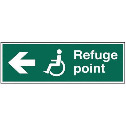 REFUGE POINT ARROW LEFT - PVC(450X 150MM)