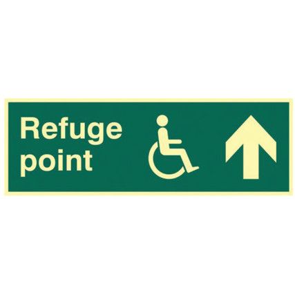 REFUGE POINT ARROW UP - PHS (450X150MM)