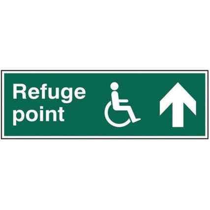 REFUGE POINT ARROW UP - PVC (450X150MM)