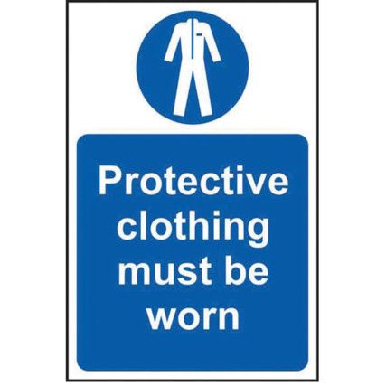 PROTECTIVE CLOTHING MUST BE WORN- SAV (400 X 600MM)