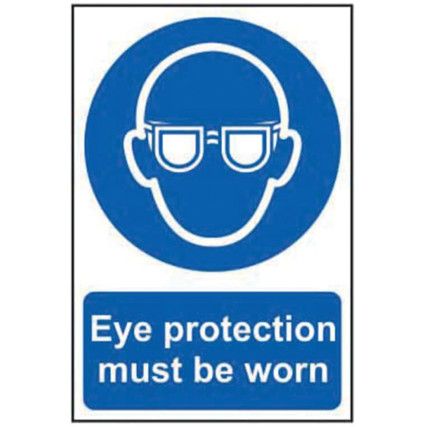 EYE PROTECTION MUST BE WORN -PVC(200 X 300MM)