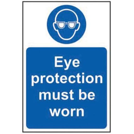 EYE PROTECTION MUST BE WORN -SAV(200 X 300MM)