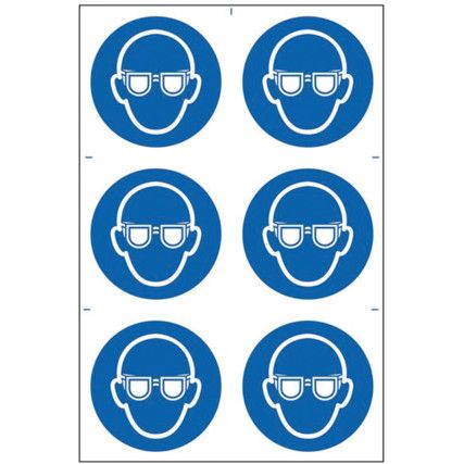 EYE PROTECTION SYMBOLS - PVC (200X 300MM)