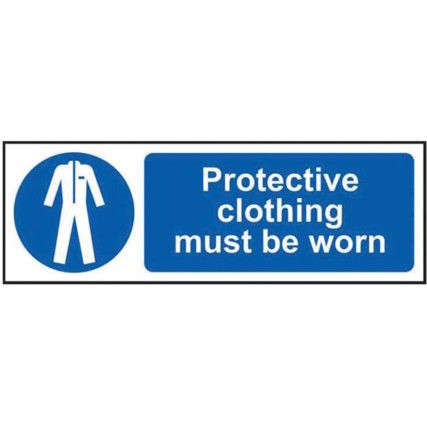 PROTECTIVE CLOTHING MUST BE WORN- SAV (300 X 100MM)