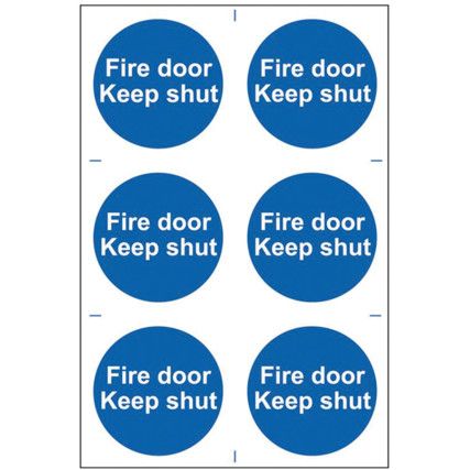 FIRE DOOR KEEP SHUT - PVC (200X300MM)