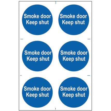 SMOKE DOOR KEEP SHUT - PVC (200X300MM)