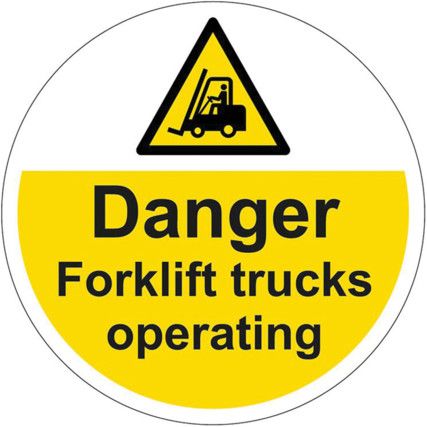 400MM DIA. DANGER FORKLIFT TRUCKSFLOOR GRAPHIC