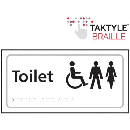 TOILET (DISABLED / GENTS /LADIES)- TAKTYLE (300 X 150MM)