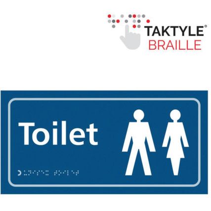 TOILET (LADIES/GENTS SYMBOL)-TAKTYLE (300 X 150MM)