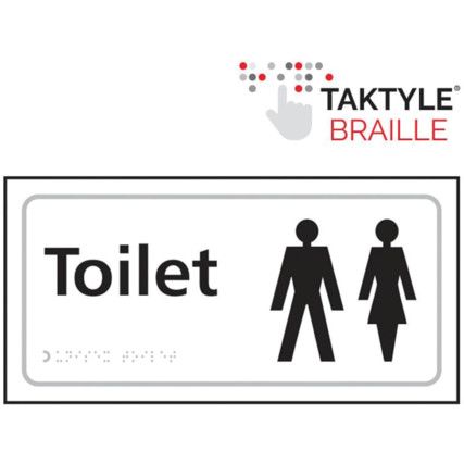 TOILET (LADIES/GENTS SYMBOL)-TAKTYLE (300 X 150MM)