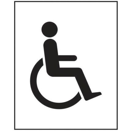 DISABLED SYMBOL - RPVC (125X200MM)