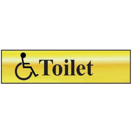 TOILET (WITH DISABLED SYMBOL)-POL (200 X 50MM)