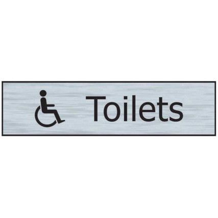 TOILETS (WITH DISABLED SYMBOL)-SSE (200 X 50MM)