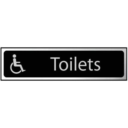 TOILETS (DISABLED LOGO) - CHR(200X 50MM)