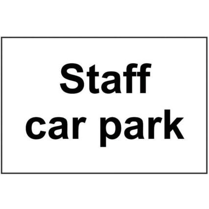 STAFF CAR PARK - SAV (300 X200MM)