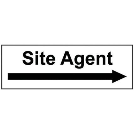 SITE AGENT ARROW RIGHT - RPVC(300X 100MM)