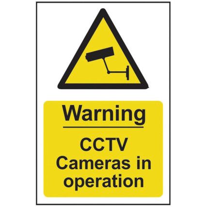 WARNING CCTV CAMERAS IN OPERATION- PVC (200 X 300MM)