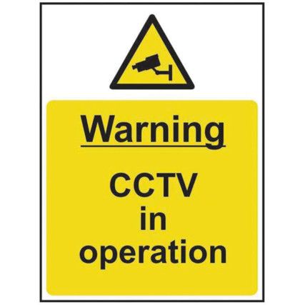 WARNING CCTV IN OPERATION -SAV(300 X 400MM)