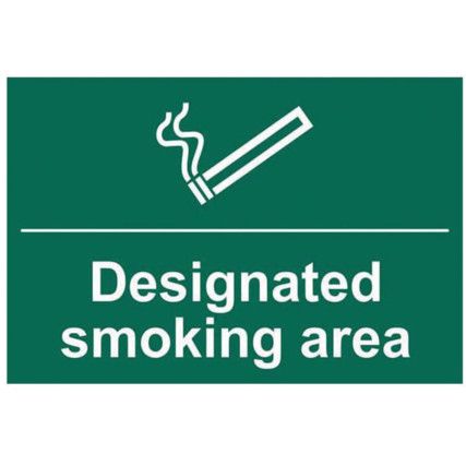 DESIGNATED SMOKING AREA - PVC(300X 200MM)