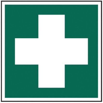 FIRST AID SYMBOL - RPVC (100X100MM)