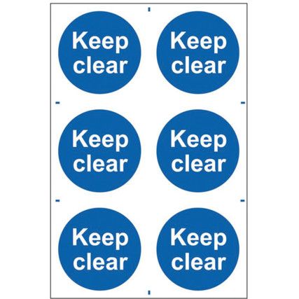 KEEP CLEAR - PVC (200 X 300MM)