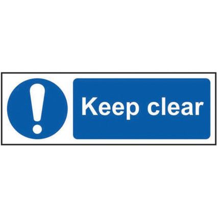 KEEP CLEAR - RPVC (300 X 100MM)