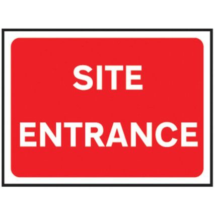 600 X 450MM Ã‚Â TEMPORARY SIGN &FRAME - SITE ENTRANCE