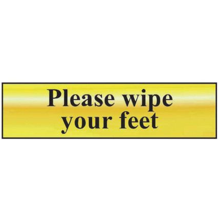 PLEASE WIPE YOUR FEET - POL (200X50MM)