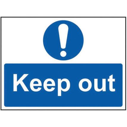 KEEP OUT - SAV (600 X 450MM)