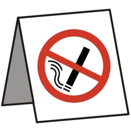 NO SMOKING DESK SIGN - RPVC (50X50MM)