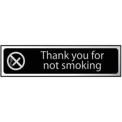 THANK YOU FOR NOT SMOKING -CHR(200 X 50MM)