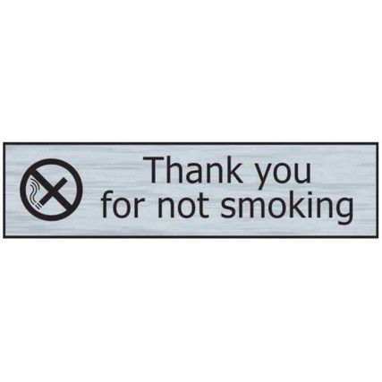 THANK YOU FOR NOT SMOKING -SSE(200 X 50MM)