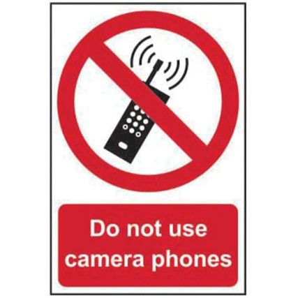 DO NOT USE CAMERA PHONES -PVC(200 X 300MM)