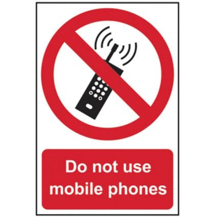 DO NOT USE MOBILE PHONES -PVC(200 X 300MM)