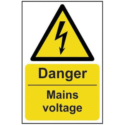 DANGER MAINS VOLTAGE - RPVC (400X600MM)