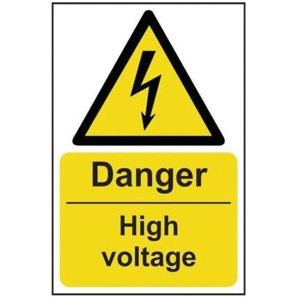 DANGER HIGH VOLTAGE - SAV (200X300MM)