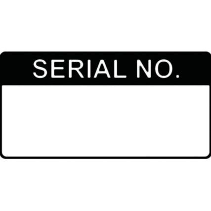 SERIAL NO. - LABELS (50 X25MMROLL OF 250)