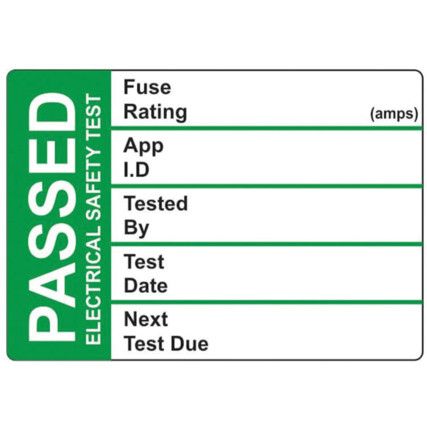 PAT TEST LABEL - 50 ROLL SAV (50X35MM)