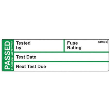 PAT TEST LABEL - ROLL OF 50SAV(50 X 15MM)