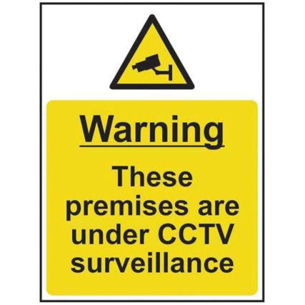 WARNING THESE PREMISES ARE UNDER CCTV SURVEILLANCE-RPVC(300X400MM)