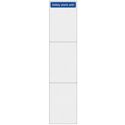 SAFETY MIRROR:  SAFETY STARTS WITH (SET OF 3) - MIR (3X400X600MM)