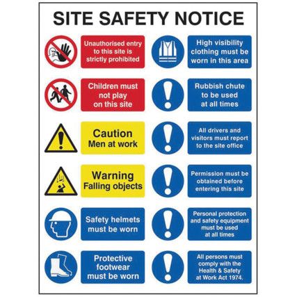 COMPOSITE SITE SAFETY NOTICE -FMX(600 X 800MM)