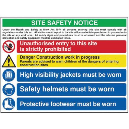 COMPOSITE SITE SAFETY NOTICE -FMX(800 X 600MM)