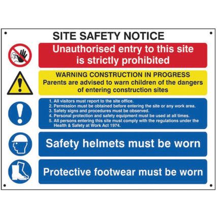 COMPOSITE SITE SAFETY NOTICE -FMX(800 X 600MM)