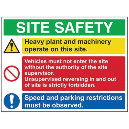 SITE SAFETY COMPOSITE -CORREX(800 X 600MM)