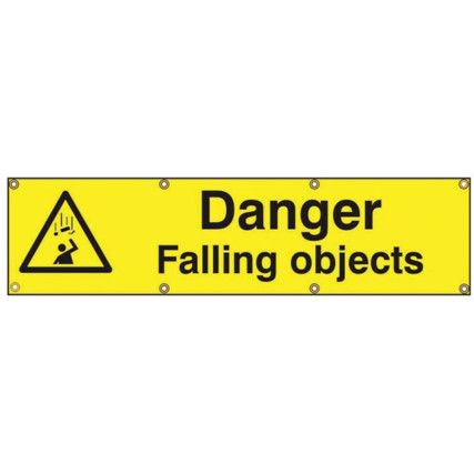 DANGER FALLING OBJECTS - BAN(1200X 300MM)