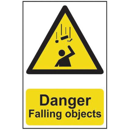 DANGER FALLING OBJECTS - PVC (200X 300MM)